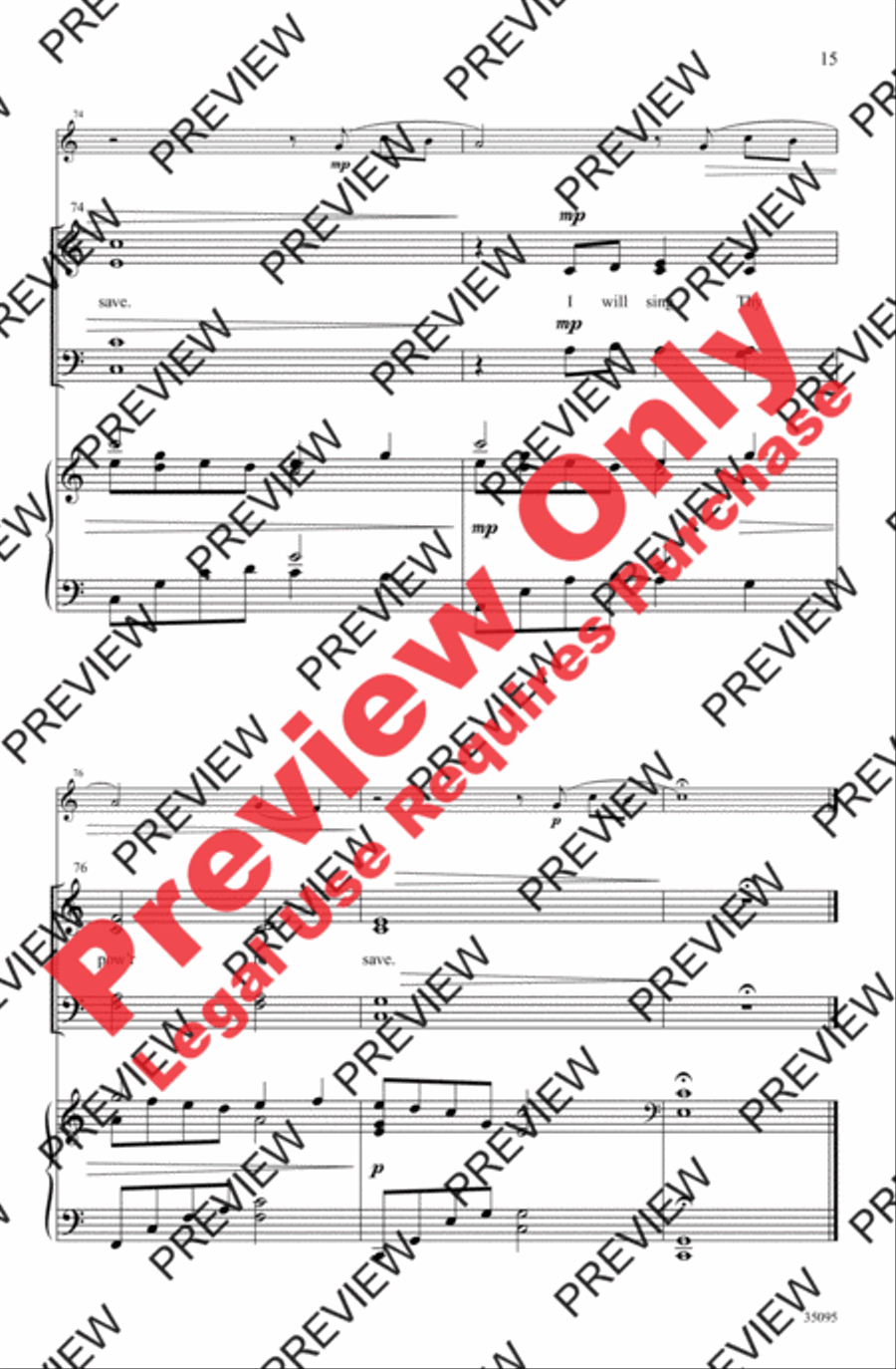 Cleansing Fountain 4-Part scores gallery preview page 15