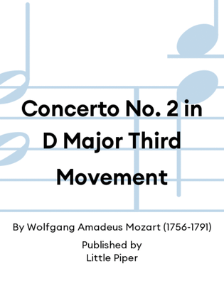 Concerto No. 2 in D Major Third Movement