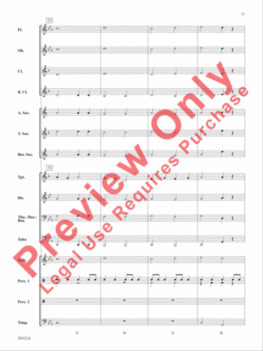 Entrance of the Shogun Concert Band scores gallery preview page 12