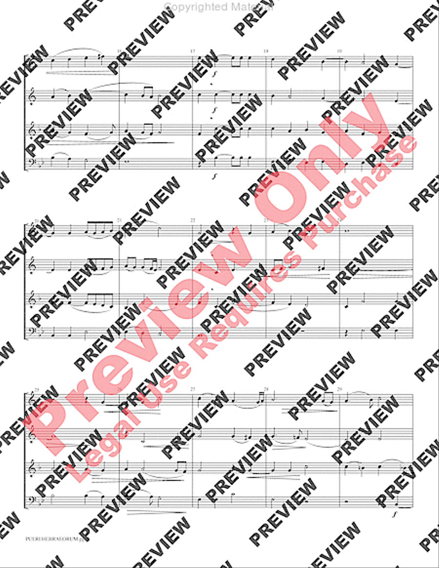 Pueri Hebraeorum Brass Quartet scores gallery preview page 4