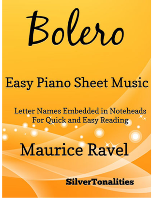 Book cover for Bolero Easy Piano Sheet Music