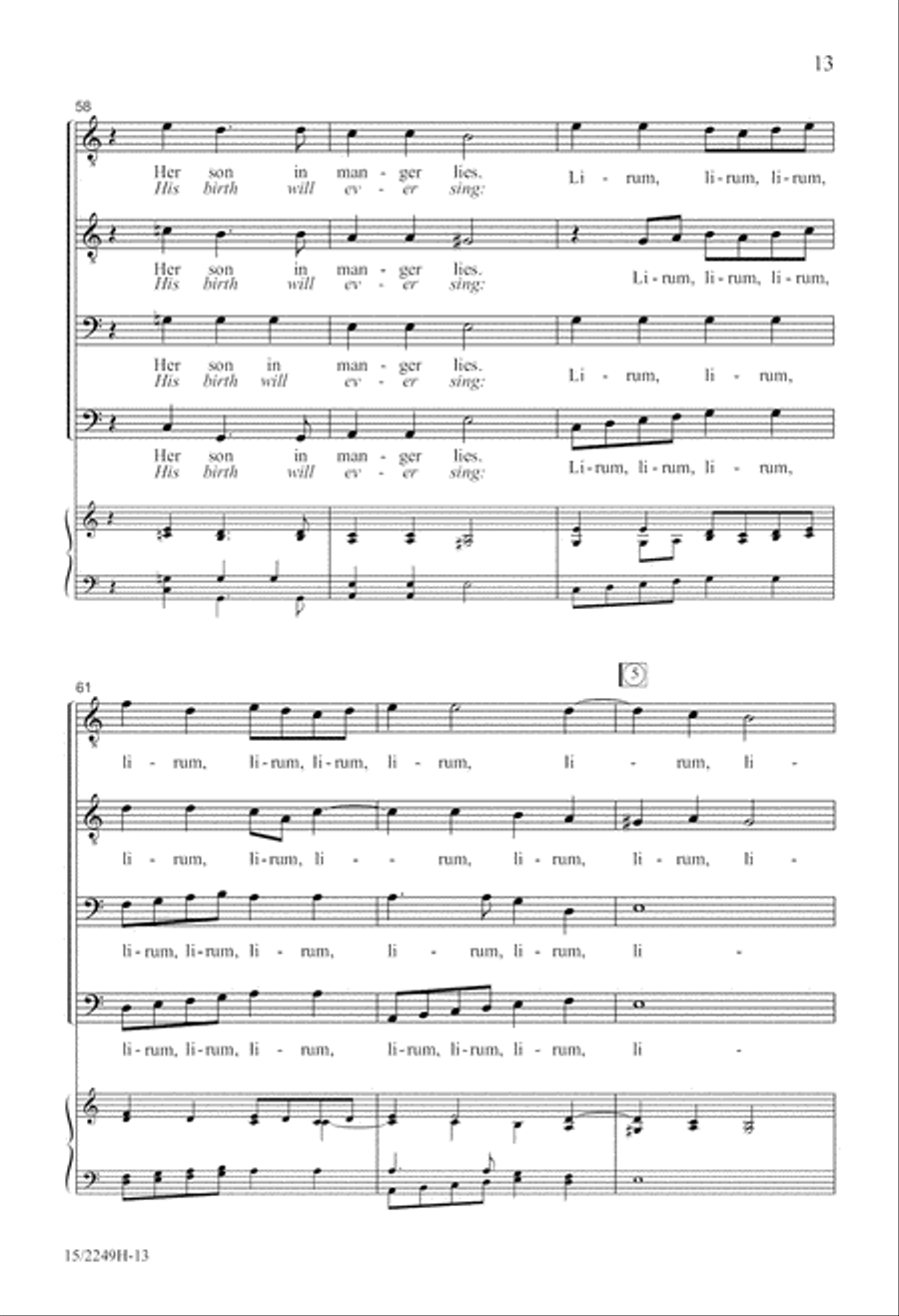 Lirum Lirum TTBB scores gallery preview page 13
