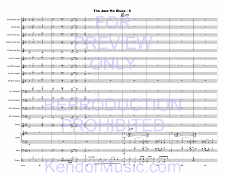 Jazz Me Blues, The Jazz Me Blues, The Choir scores gallery preview page 41