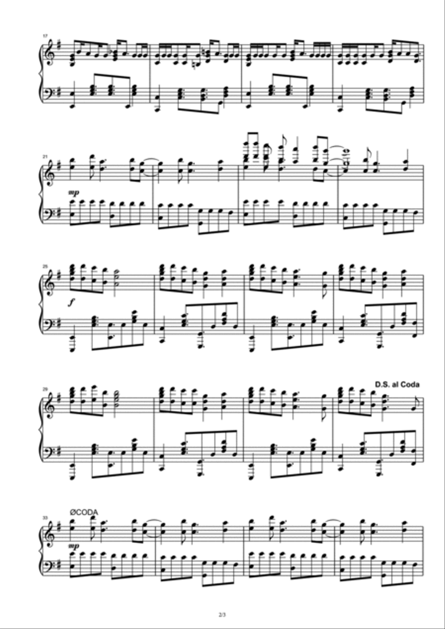 All Girls Are The Same Piano Solo scores gallery preview page 2