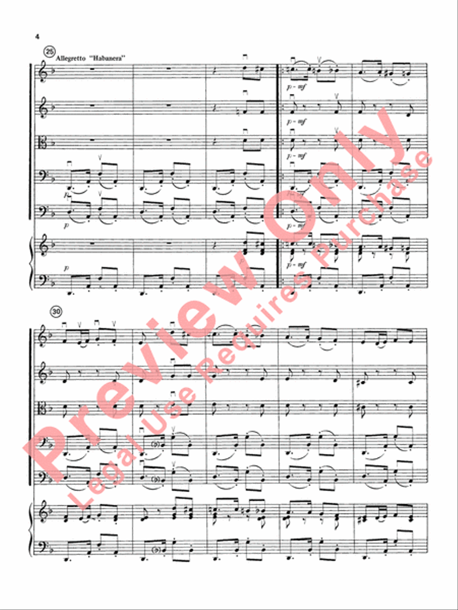 Carmen Suite String Orchestra scores gallery preview page 5