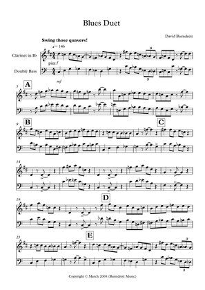 Blues Duet for Clarinet and Double Bass