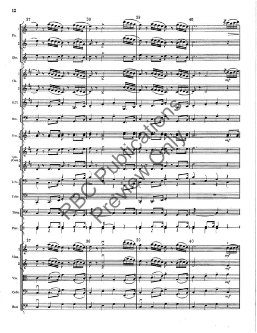 Concert March Full Orchestra scores gallery preview page 13