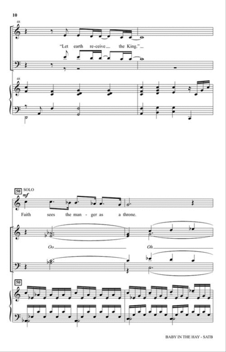 Baby in the Hay 4-Part scores gallery preview page 7