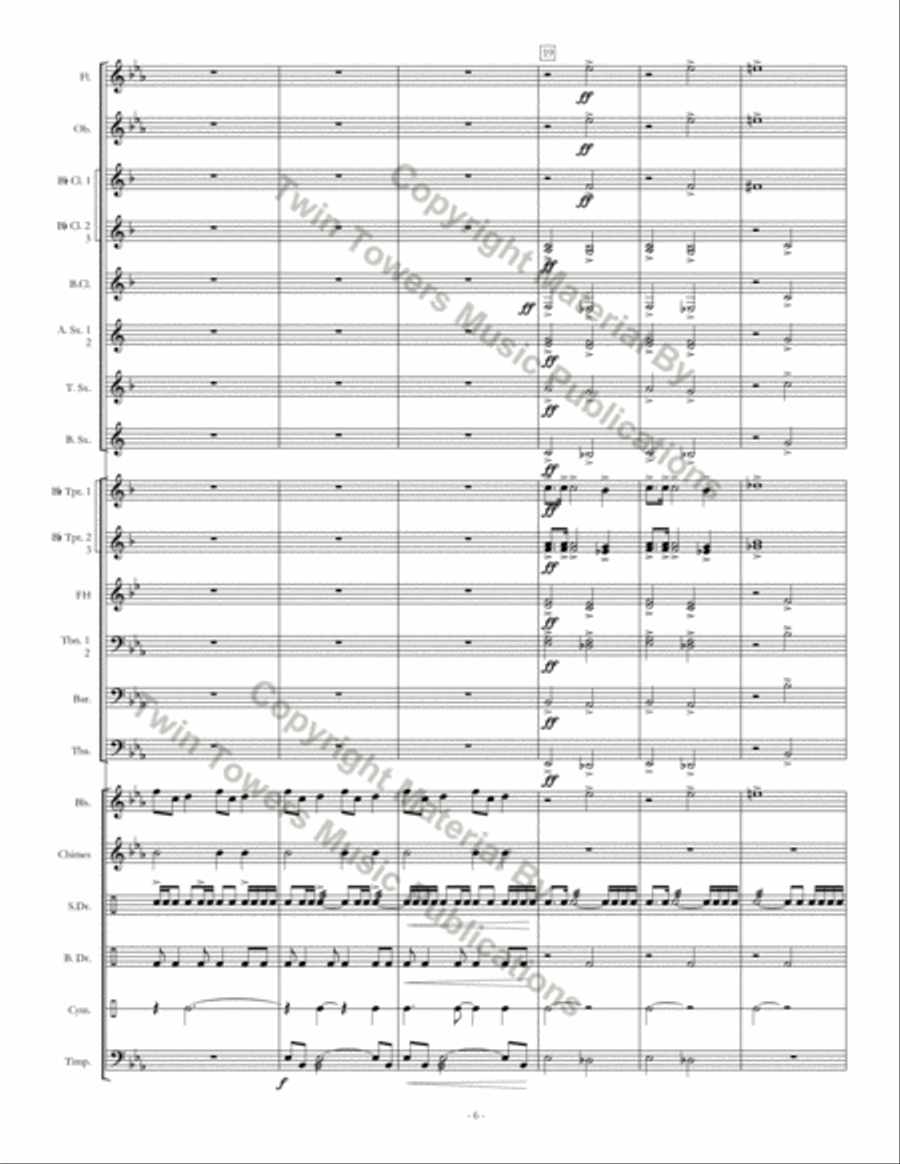 Fanfare for Band Concert Band scores gallery preview page 7