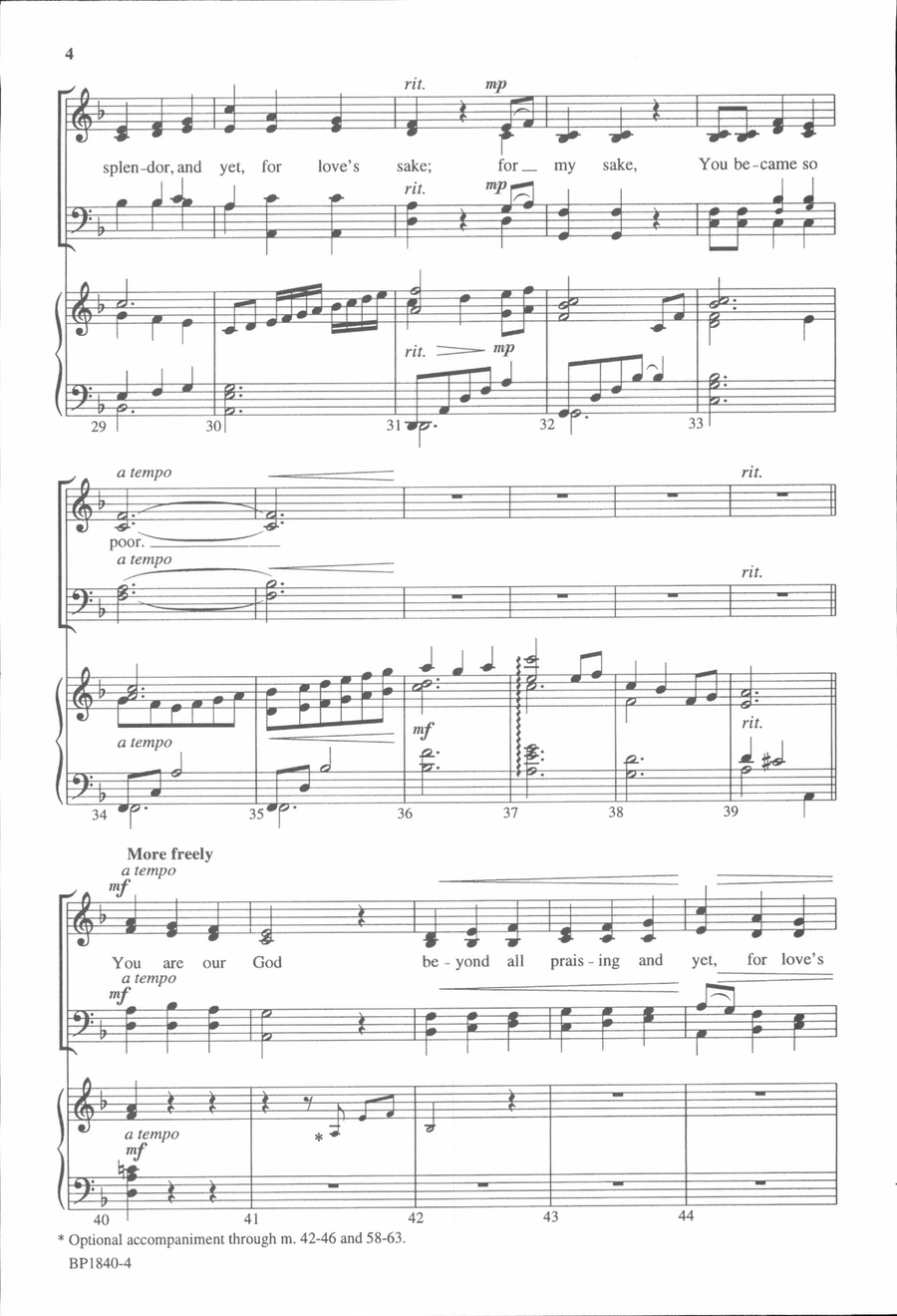 Lord, You Were Rich 4-Part scores gallery preview page 4