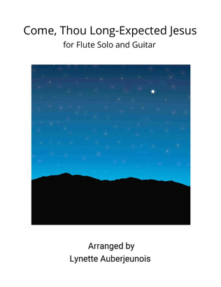Come, Thou Long-Expected Jesus - Flute Solo with Guitar Chords