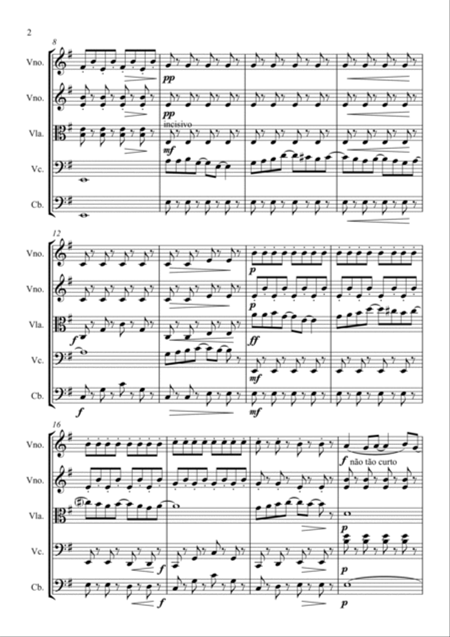 Eleanor Rigby Eleanor Rigby String Quintet scores gallery preview page 2