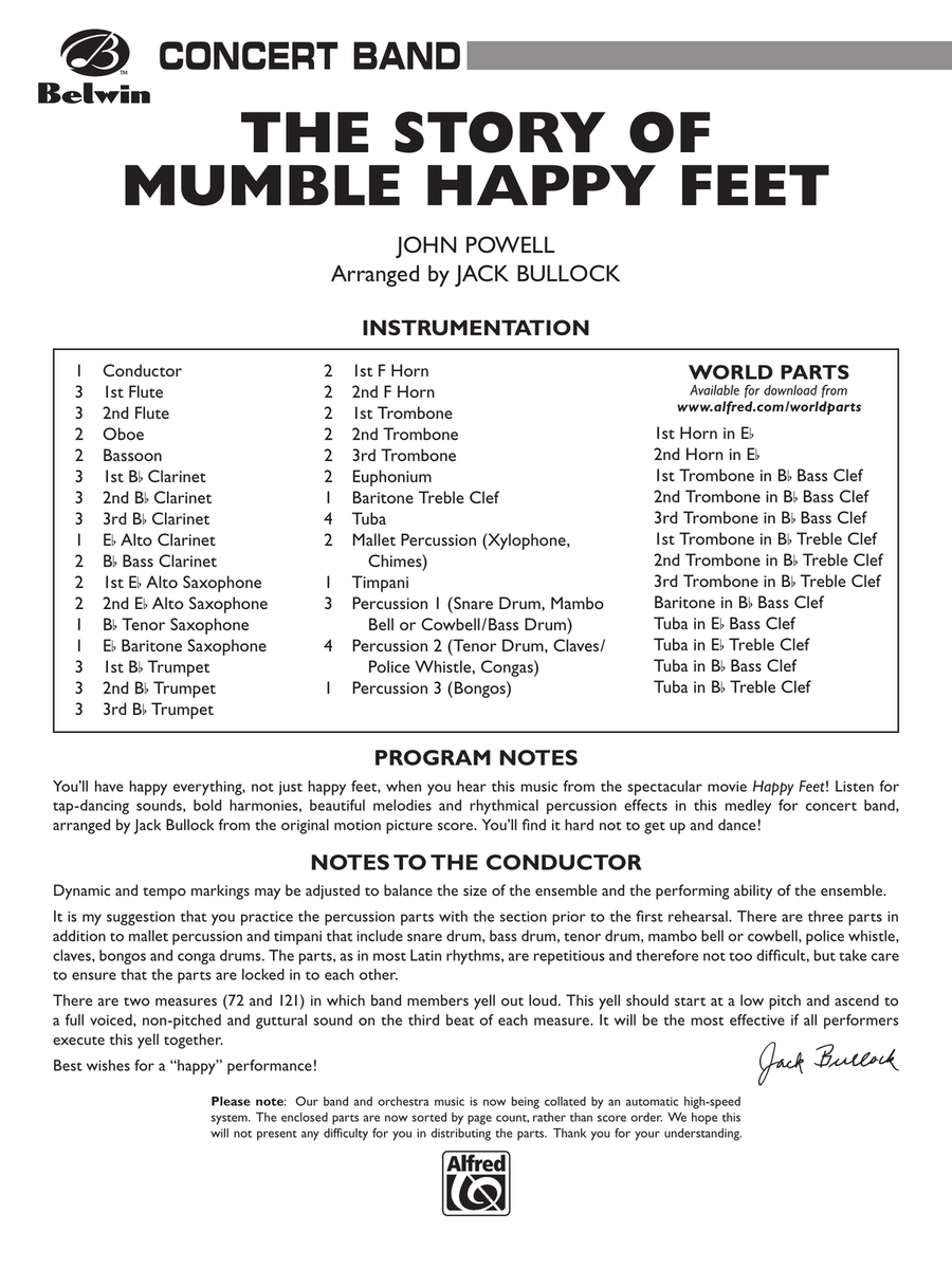 The Story of Mumble Happy Feet: Score