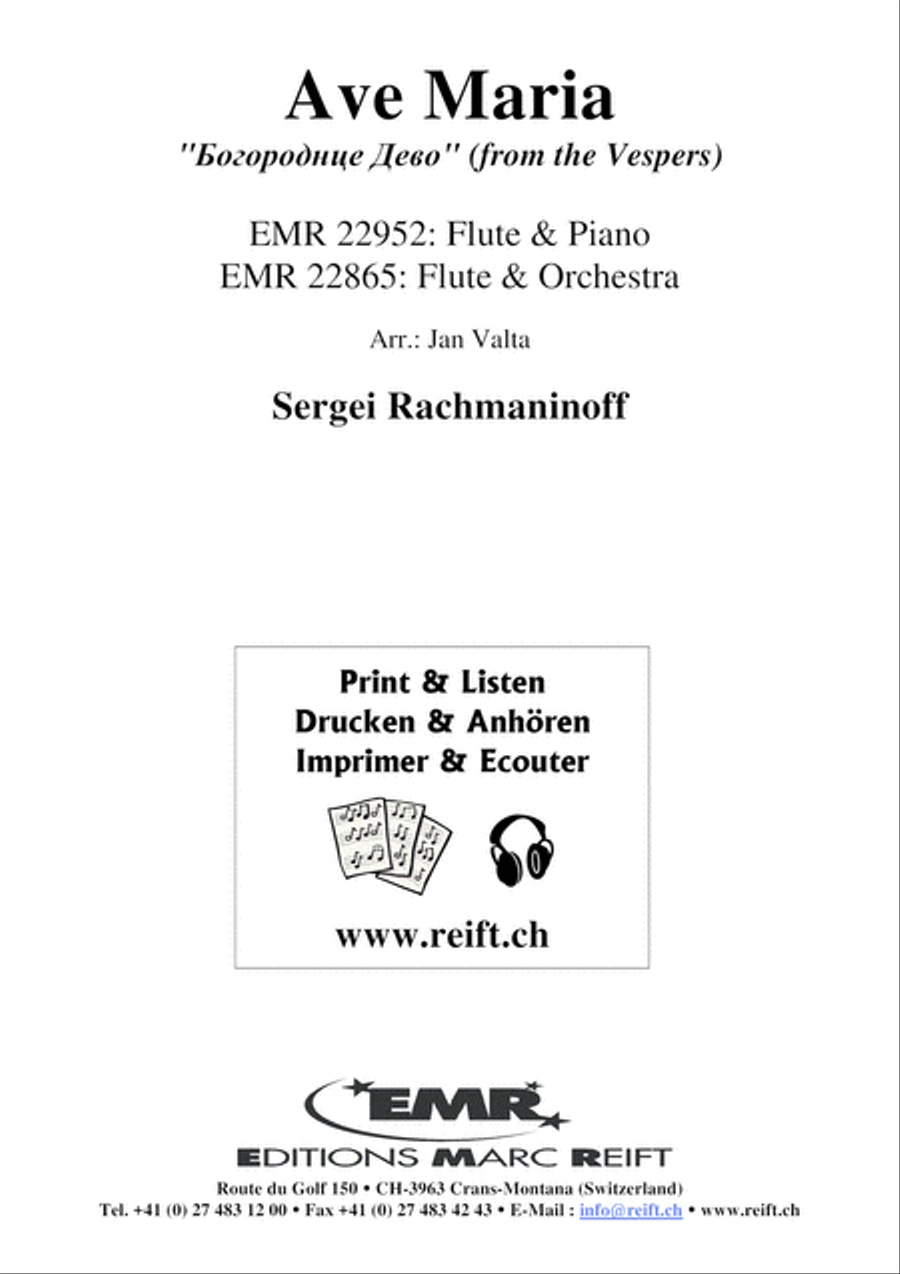 Ave Maria Flute Solo scores gallery preview page 2