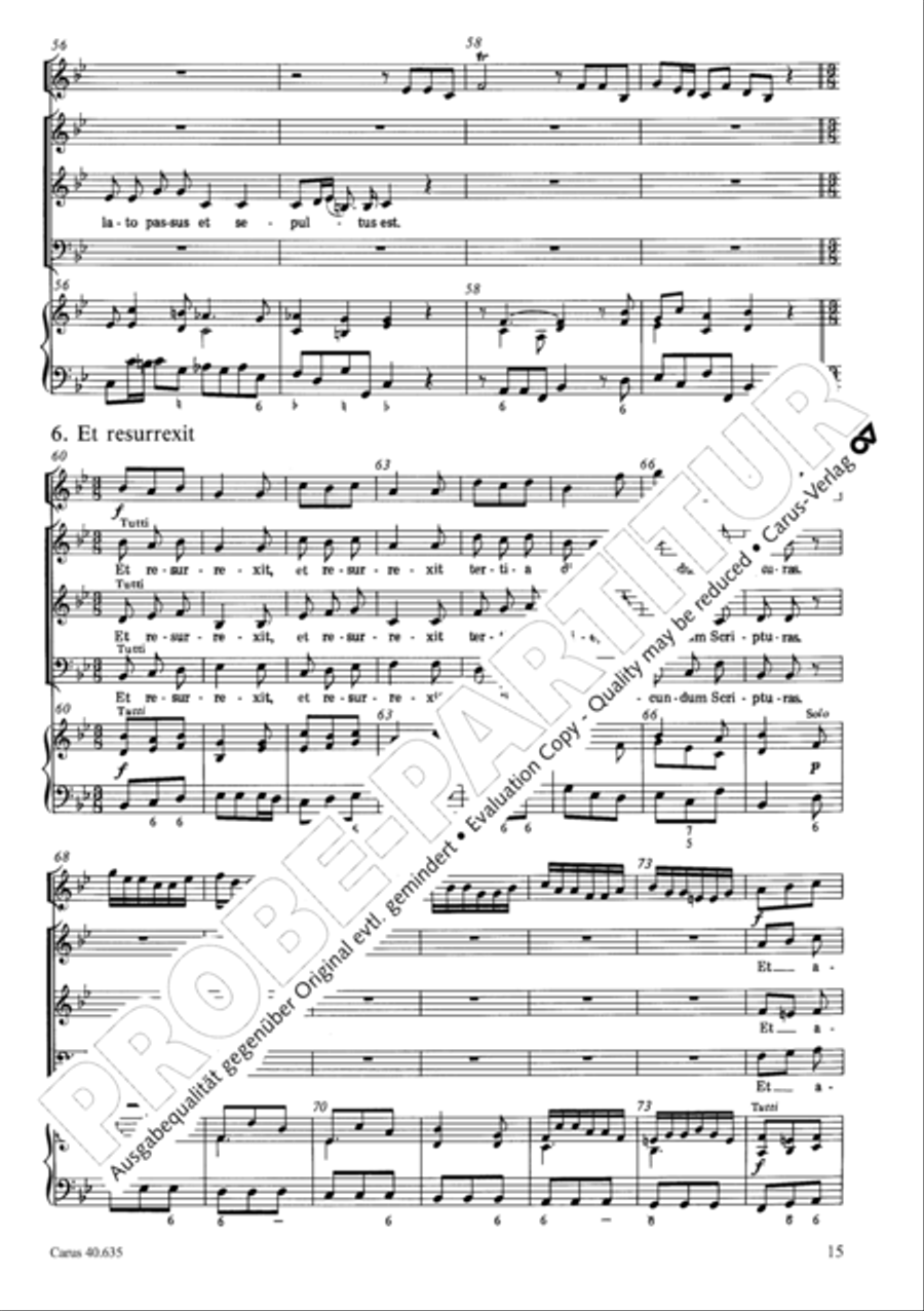 Missa civilis in B 3-Part scores gallery preview page 24