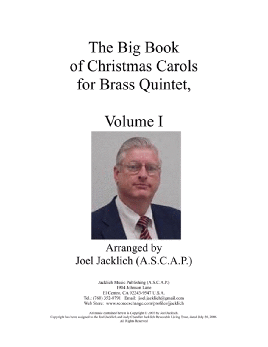 The Big Book of Christmas Carols for Brass Quintet, Vol. I Brass Quintet scores gallery preview page 1