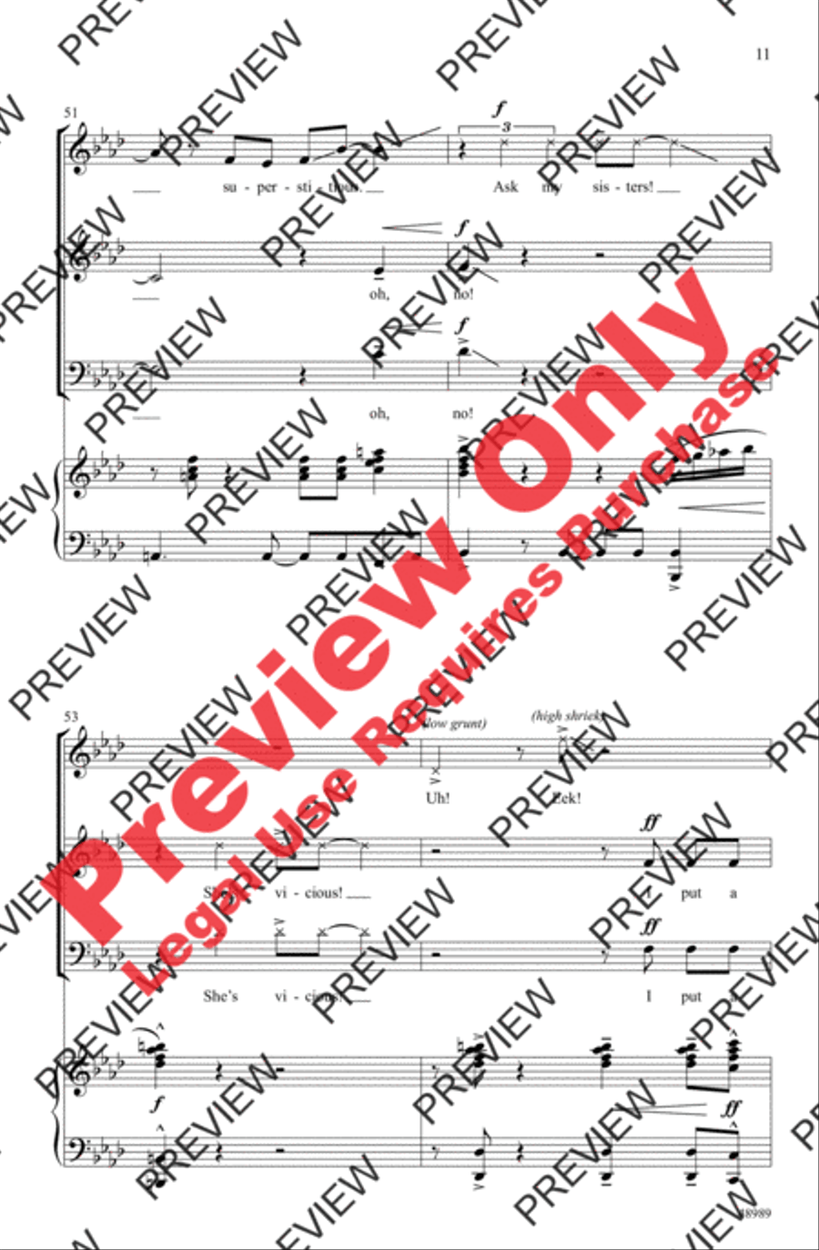 I Put a Spell on You 3-Part scores gallery preview page 11