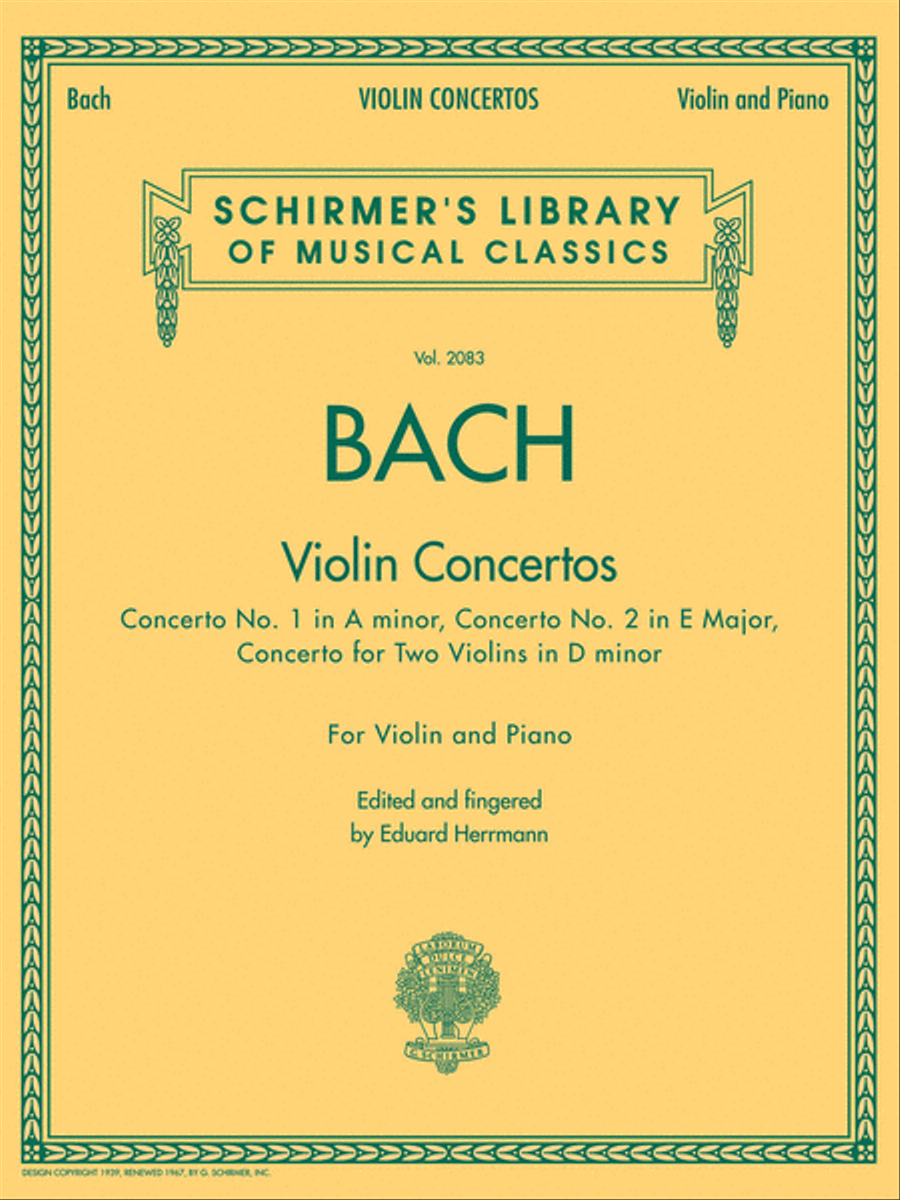 Bach – Violin Concertos String Duet scores gallery preview page 1