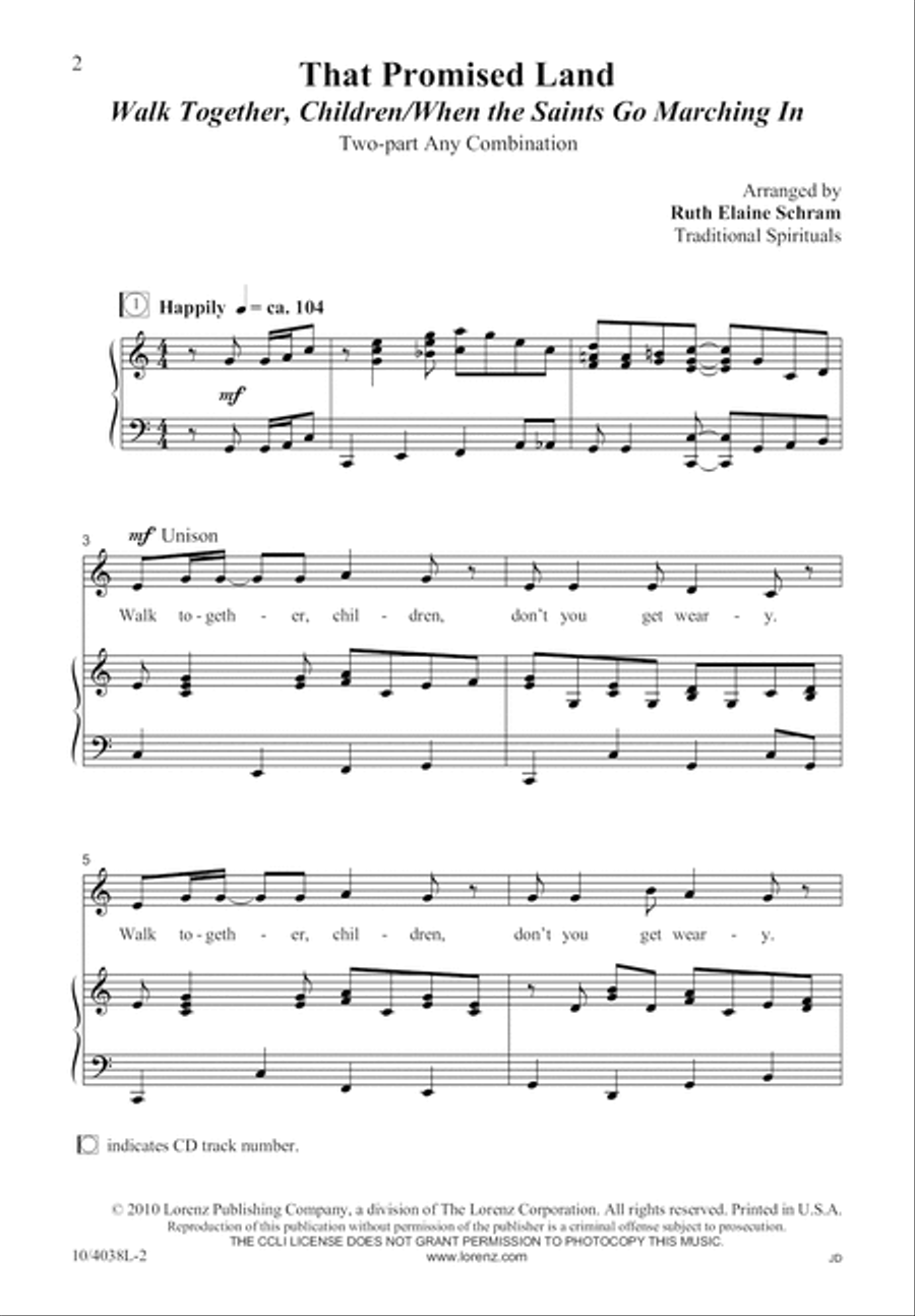 That Promised Land That Promised Land 2-Part scores gallery preview page 2