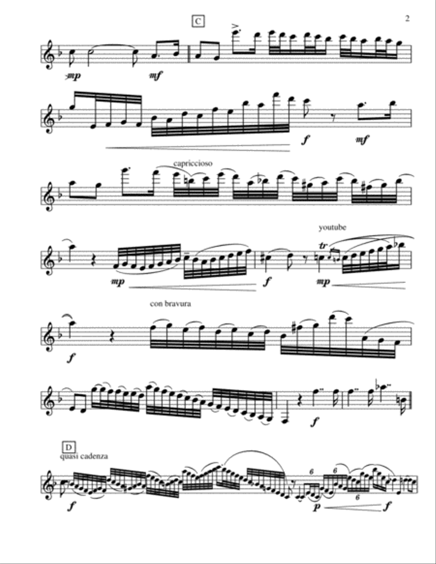 Riedi al Siglio Clarinet Solo scores gallery preview page 2