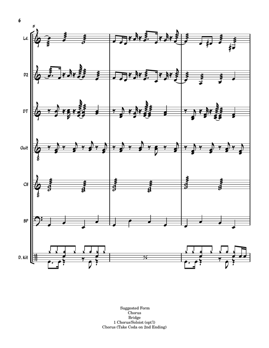 Saudade Steel Drum Band scores gallery preview page 6