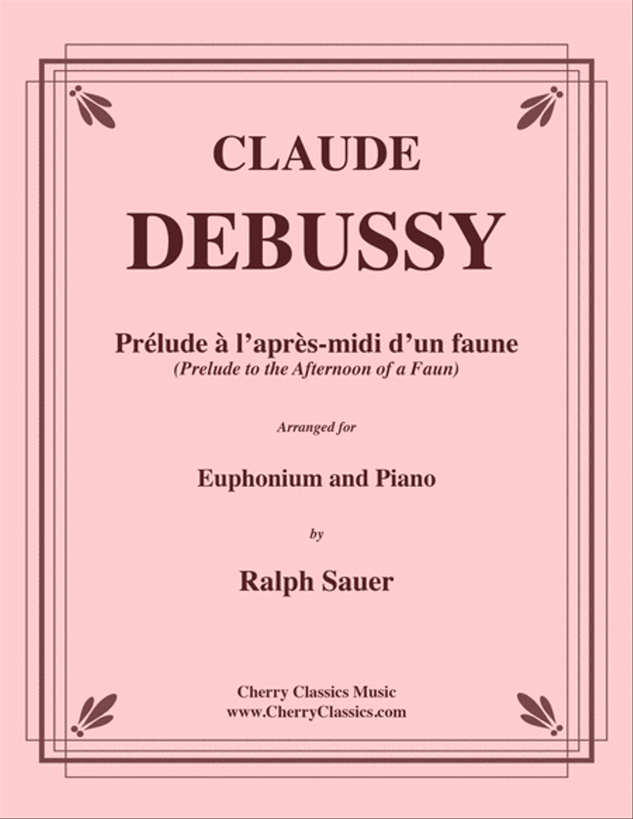 Prélude à l’après-midi d’un faune- Afternoon of a Faun for Euphonium & Piano Euphonium scores gallery preview page 1