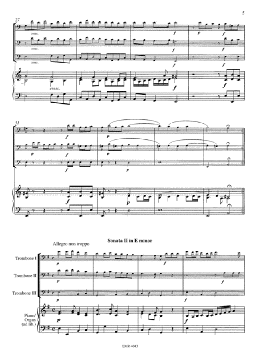 2 Sonatas Trombone Trio scores gallery preview page 5