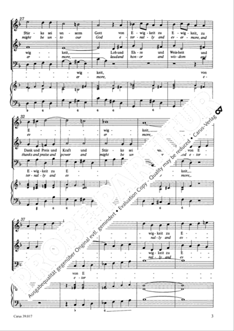 Amen. Laud and honor and wisdom and thanks (Amen. Lob und Ehre und Weisheit und Dank) SA scores gallery preview page 4