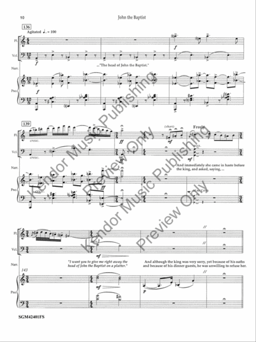John the Baptist Small Ensemble scores gallery preview page 11