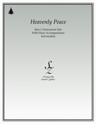 Book cover for Heavenly Peace (bass C instrument solo)
