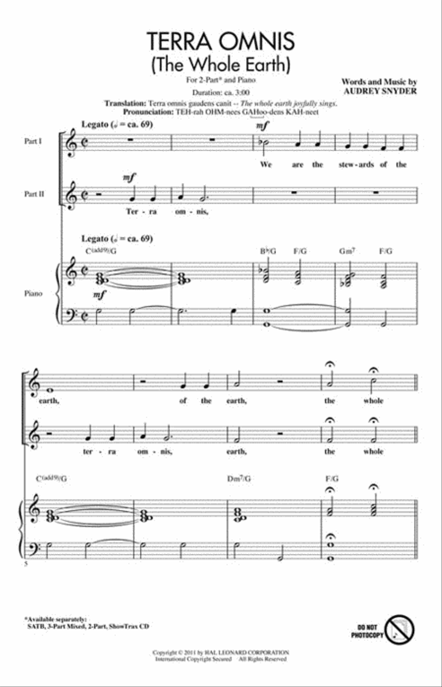 Terra Omnis Terra Omnis 2-Part scores gallery preview page 2
