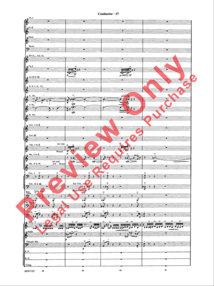 Symphonic Movement Concert Band scores gallery preview page 19