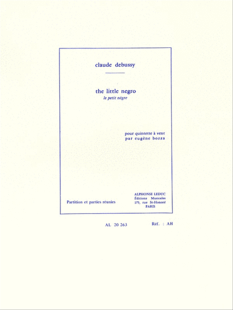 Le Petit Negre Woodwind Quintet scores gallery preview page 1