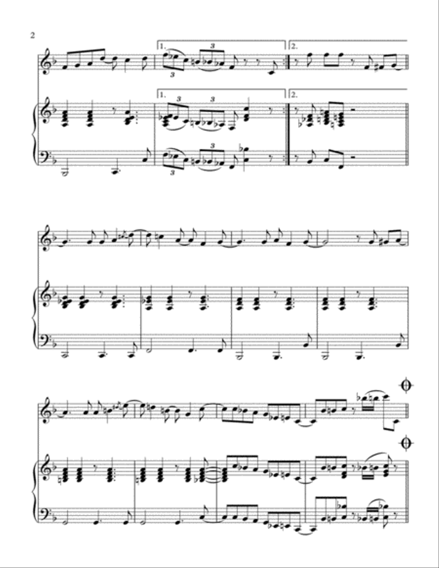 Jazz 'n' Samba (so Danco Samba) Piano scores gallery preview page 3