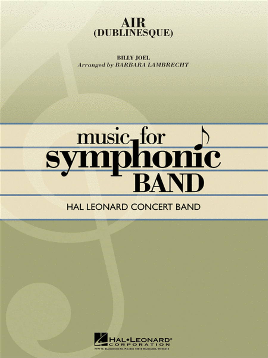 Air (Dublinesque) Concert Band scores gallery preview page 1