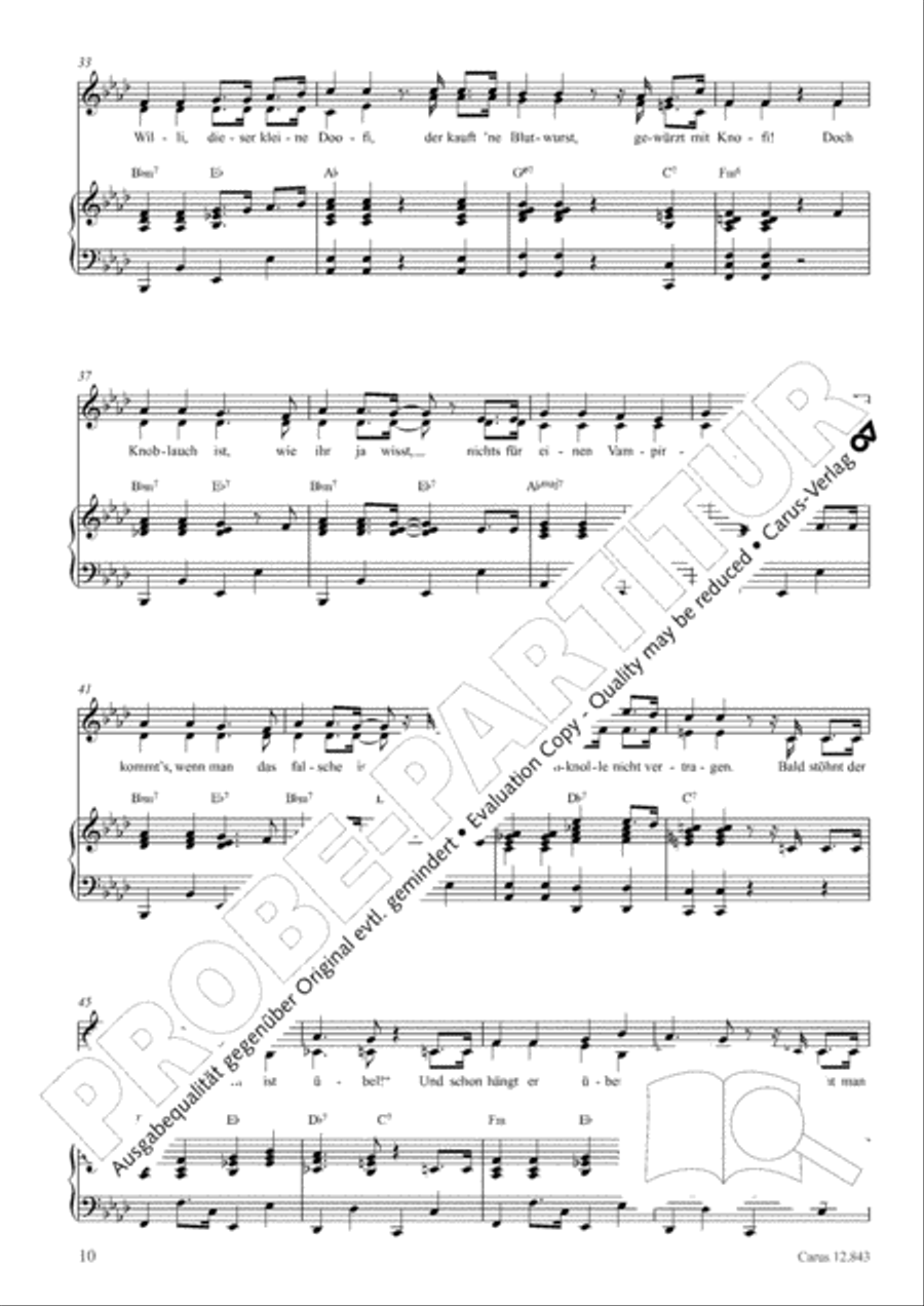 Gruselsongs, Band 1 Score scores gallery preview page 11