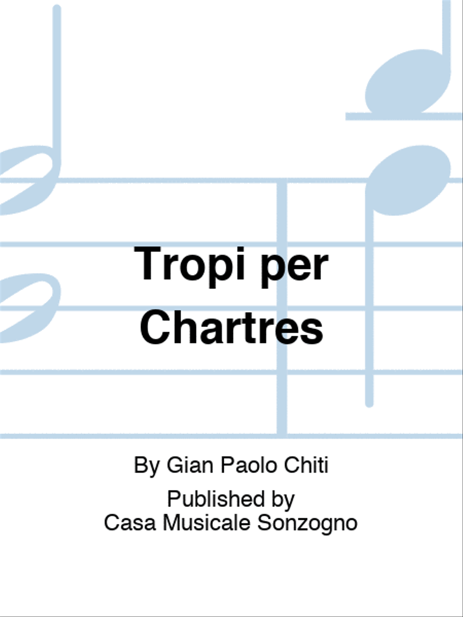 Tropi per Chartres Saxophone scores gallery preview page 1