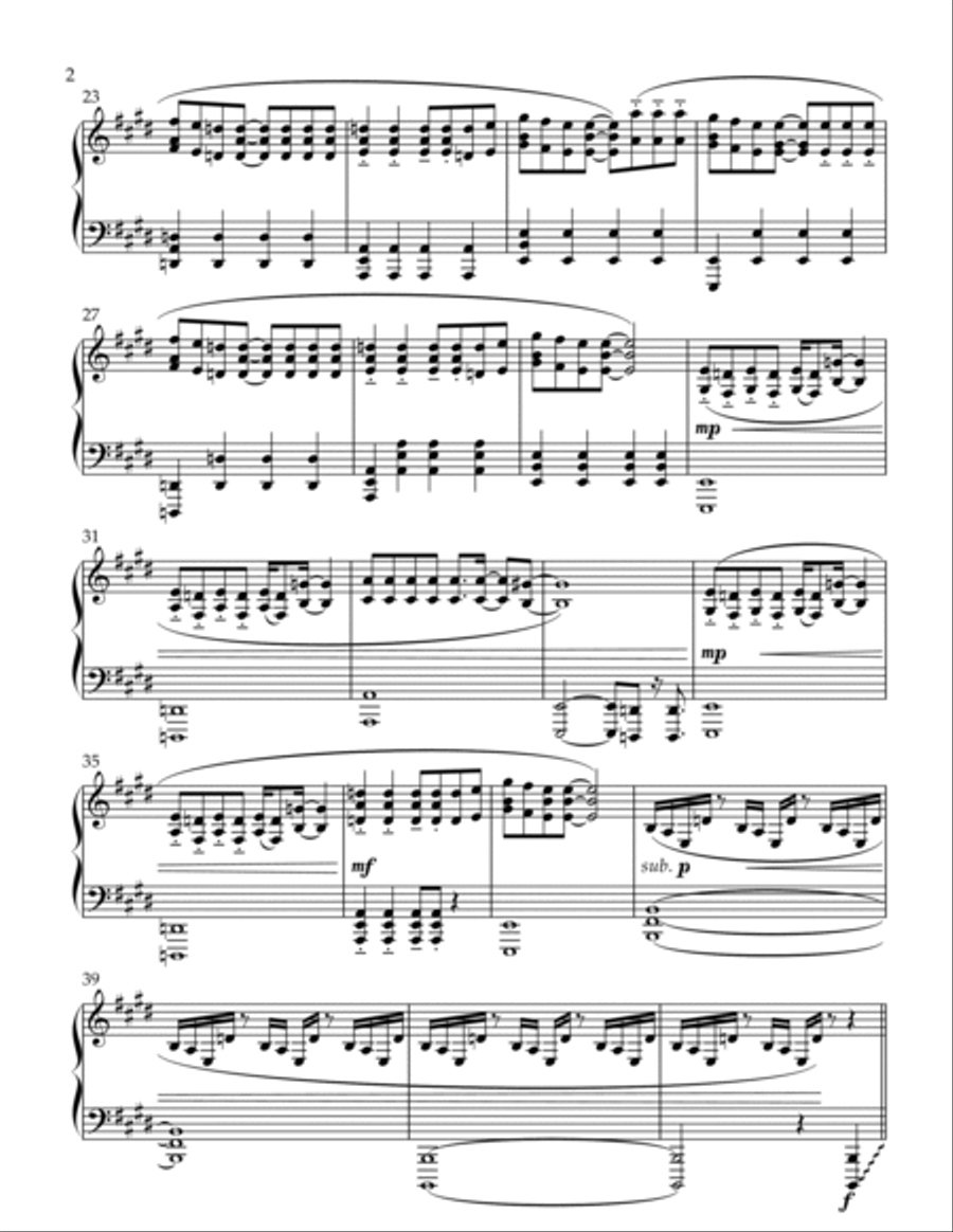 Born This Way Piano Solo scores gallery preview page 2