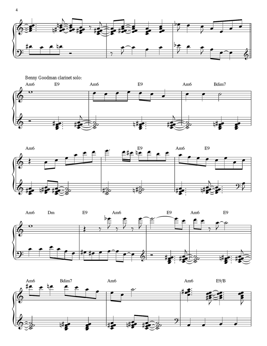 Sing, Sing, Sing Sing, Sing, Sing Piano Solo scores gallery preview page 4