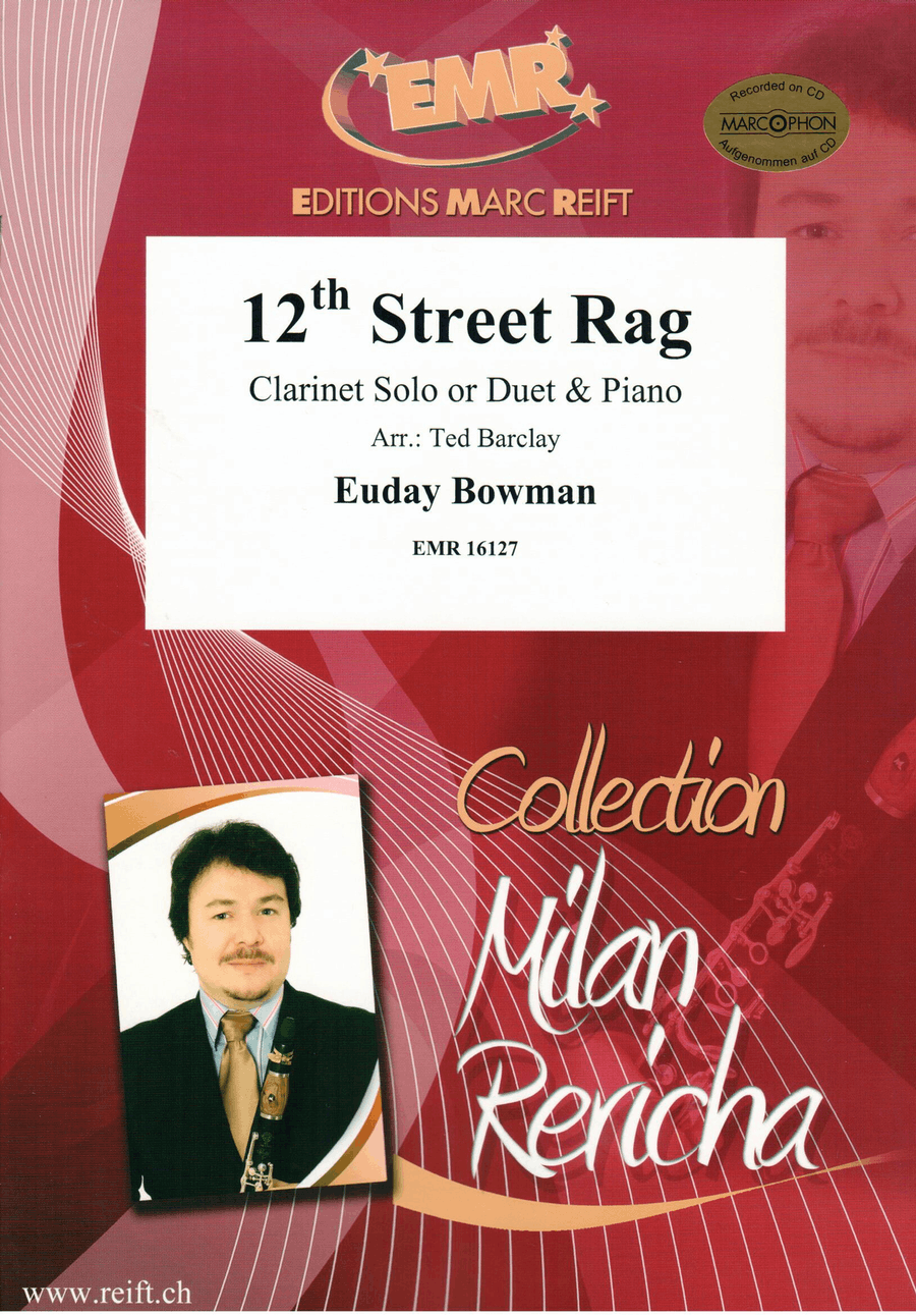 12th Street Rag by Ted Barclay Clarinet Duet - Sheet Music
