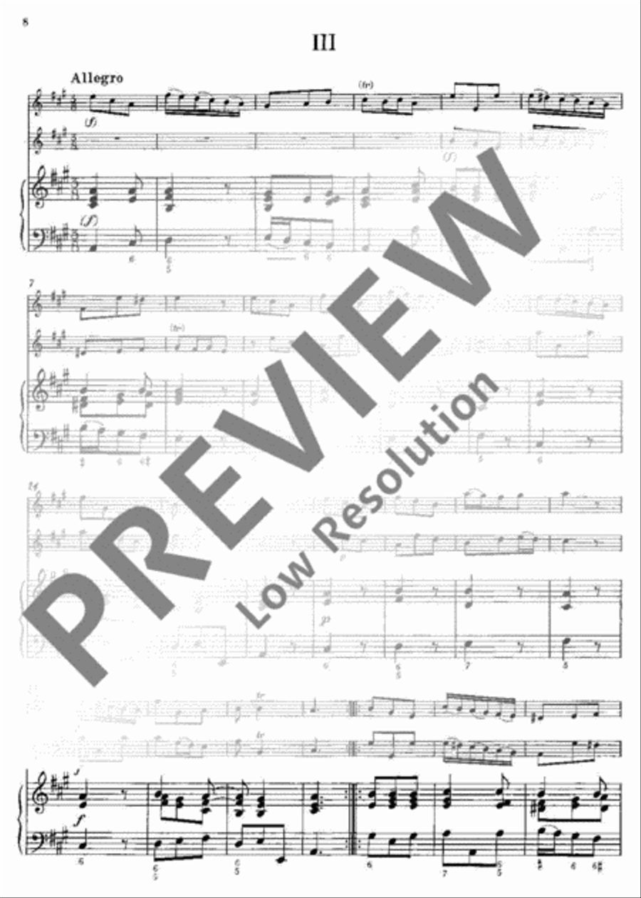 Concerto A major Flute scores gallery preview page 9