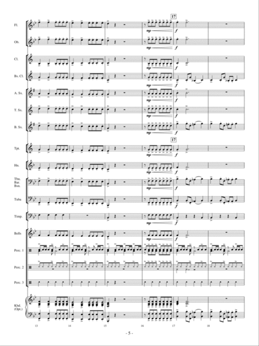 Drummin' Surf-ari Concert Band scores gallery preview page 4