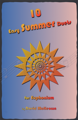 Book cover for 10 Easy Summer Duets for Euphonium