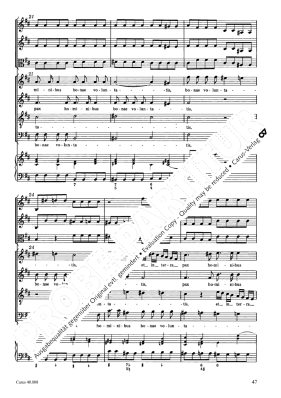 Introduzione e Gloria 4-Part scores gallery preview page 48