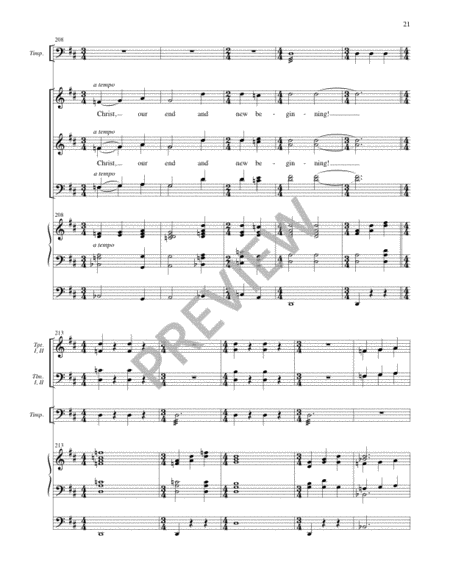 Hear the City Filled with Singing - Full Score and Parts
