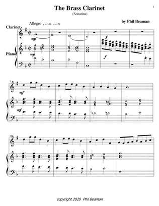 The Brass Clarinet-clarinet and piano