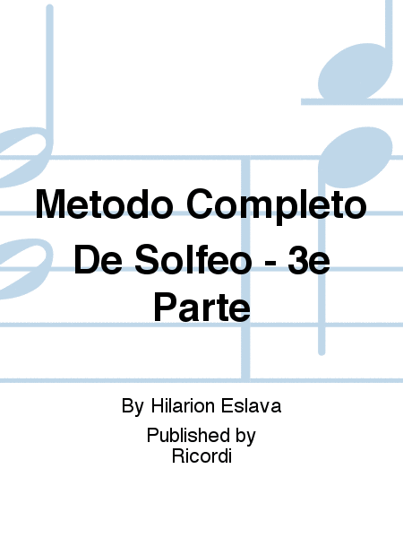 Metodo Completo De Solfeo - 3e Parte
