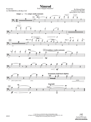 Nimrod (from Elgar's Variations): (wp) 1st B-flat Trombone B.C.