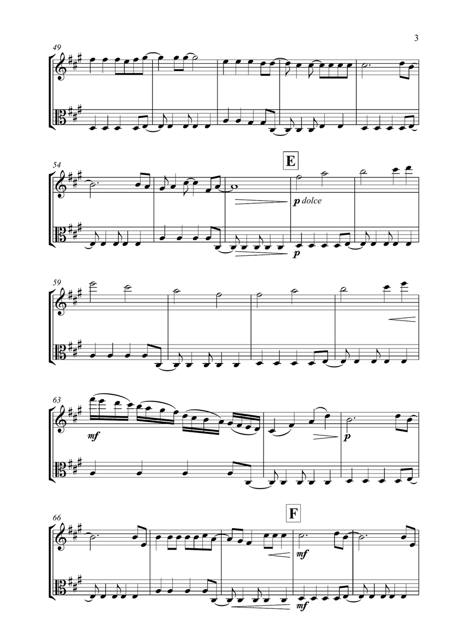 Viva La Vida String Duet scores gallery preview page 3