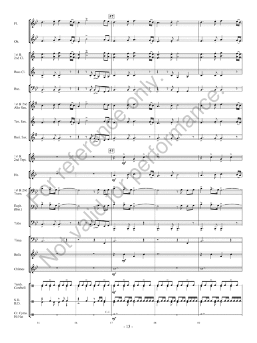 O Come All Ye Faithful Concert Band scores gallery preview page 14